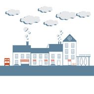 small town vector