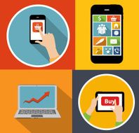 Online Shopping Flat Concept Vector Illustration N20