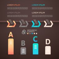 Modern business step origami style options banner N84