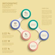 abstract circle option infographics