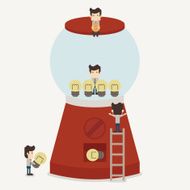 Businessman make idea
