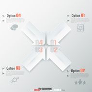 Modern infographics options banner N586