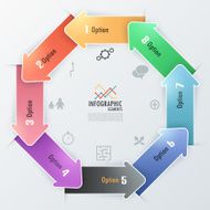 Modern infographics options banner N587