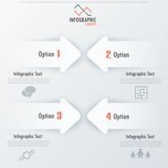 Modern infographics options banner N588