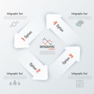 Modern infographics options banner N589