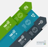 Vector text boxes infographics options banner N8