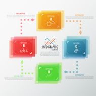 Modern infographics options banner N590