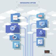 Flat Infographic Options Banner