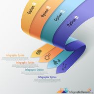 Modern infographics options banner N591