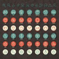 Retro Vintage style Icon collection N2