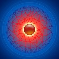 social network infographic abstract background concept illustration vector