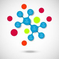 metaball colorful round diagram infographics N124
