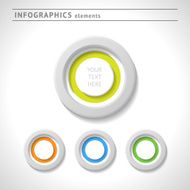 Set of colorful blank badges tags banners