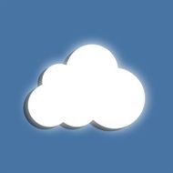 Glowing cloud