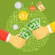Commerce dispute illustration Design elements N2