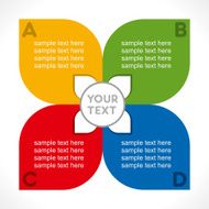 creative leaf info-graphics concept