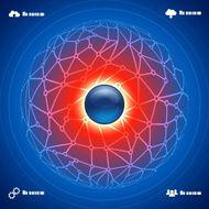 abstract background social network infographic concept illustration vector