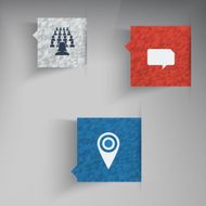 Vector flat UI design trend icons N4