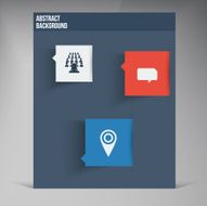 Vector flat UI design trend icons N5