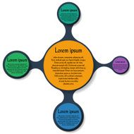 Metaball template round diagram infographics N2