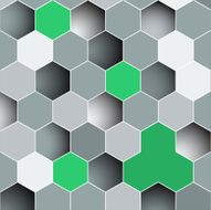 Background made of colorful hexagons
