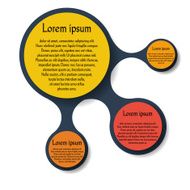 Metaball round diagram infographics
