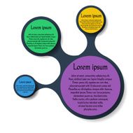 Metaball round diagram infographics N2
