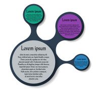 Metaball round diagram infographics N3