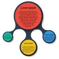 Metaball round diagram infographics N4