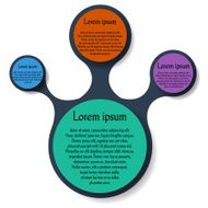 Metaball round diagram infographics N5