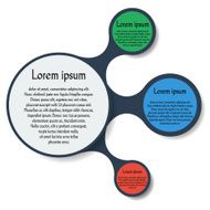 Metaball round diagram infographics N7
