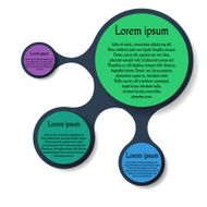 Metaball round diagram infographics N8