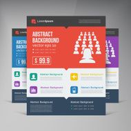 Vector flat design background and color N5