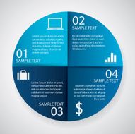 Infographics circle paper N4