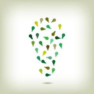 Lightbulb Abstract Vector Illustration