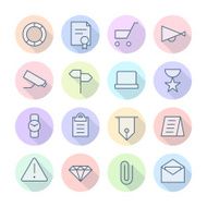 Thin Line Icons For Business and Finance N2
