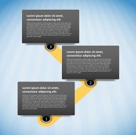 Three steps infographic N2