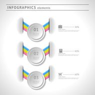 Business infographics elements Modern design template Abstract web layout N6