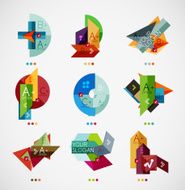 Vector option banners collection N3