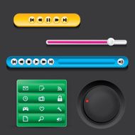 Web design on black background