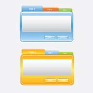 Web UI tabs