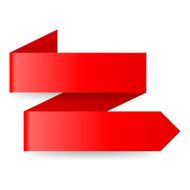 Red paper arrow N2