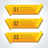 Vector step options banners and numbers design template N4
