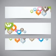Creative abstract background web icon banner header vector