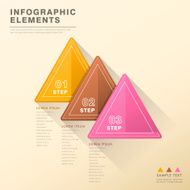 abstract triangle tag infographics N2