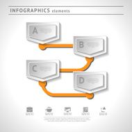 Business infographics elements Modern design template Abstract web layout N10