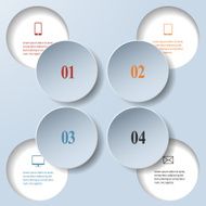 Abstract paper infographics Internal and external data concept
