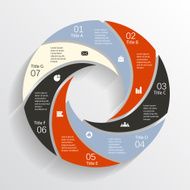 Modern vector info graphic for business project N230