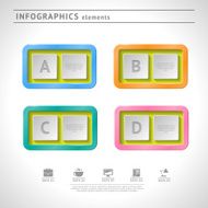 Business infographics elements Modern design template Abstract colorful layout
