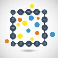 metaball colorful round diagram infographics N126